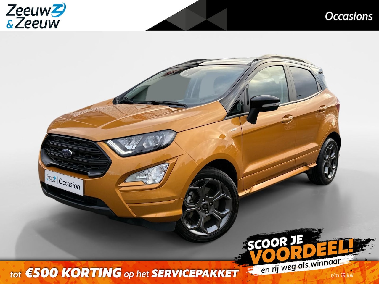 Ford EcoSport - 1.0 EcoBoost ST-Line | Stoel-, Stuur- en Voorruitverwarming | Apple Carplay & Android Auto - AutoWereld.nl
