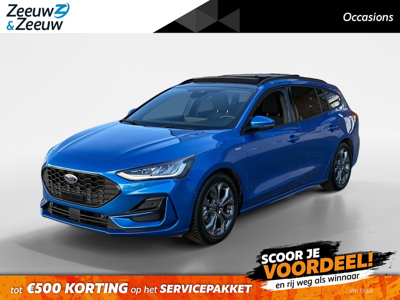 Ford Focus Wagon - 1.0 EcoBoost Hybrid ST Line Style | Navigatie | Panorama Dak | Stoel/Stuur/Voorruitverwarm - AutoWereld.nl