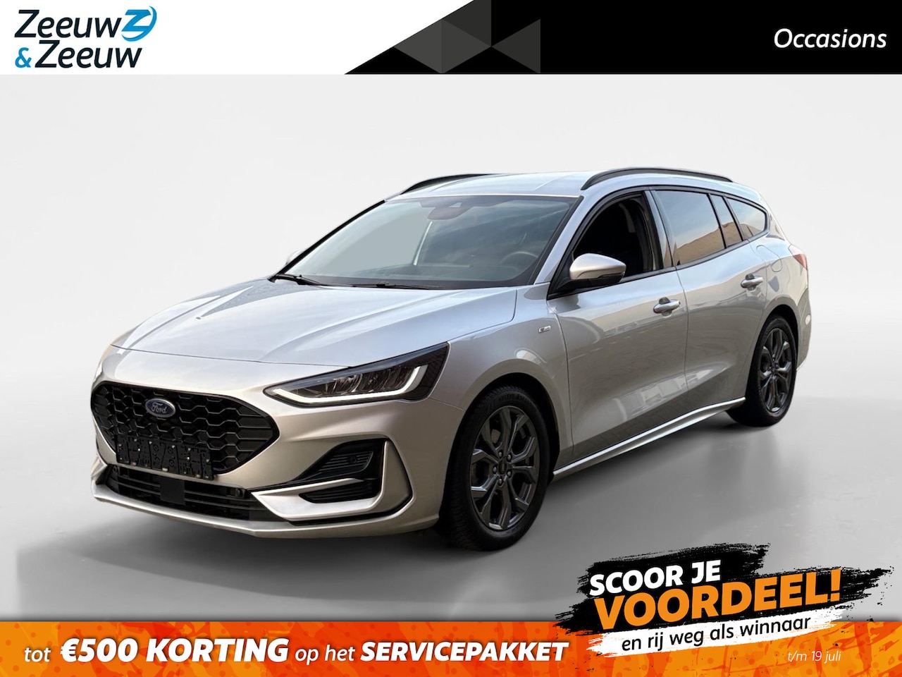 Ford Focus Wagon - 1.0 EcoBoost Hybrid ST Line | Navigatie | Stoel/Stuur/Voorruitverwarming | Apple Carplay / - AutoWereld.nl