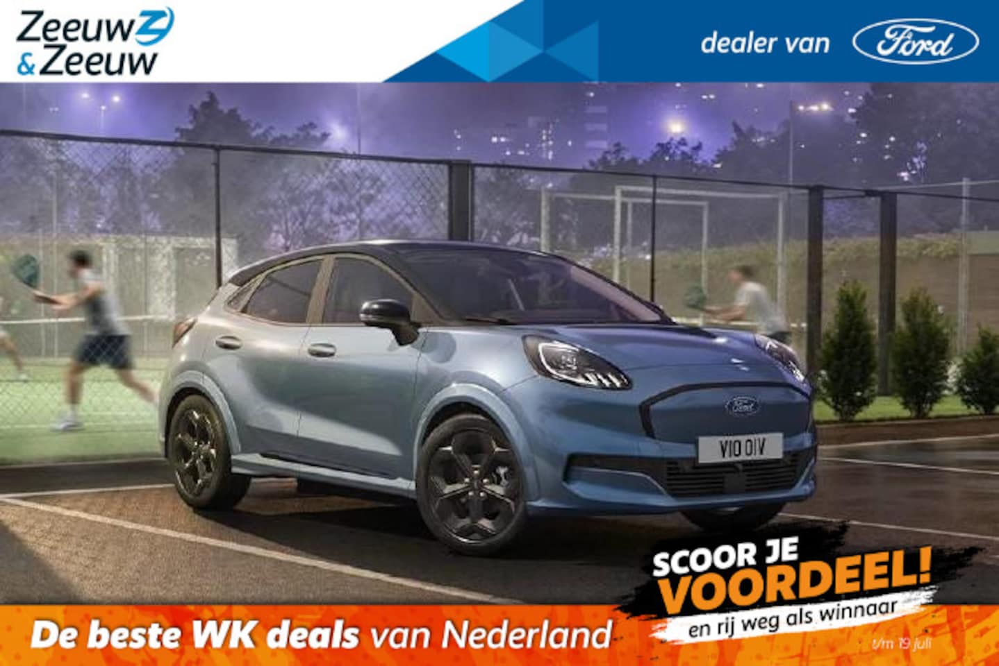 Ford Puma Gen-E - Premium 46,8 kWh Blue Cruise Edition | Handsfree rijden* | Vapor Blue | 18" Zwarte velgen - AutoWereld.nl