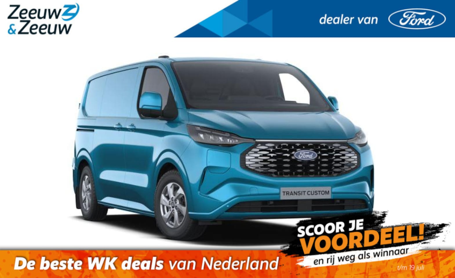 Ford Transit Custom - E-Transit 320 L1H1 Limited 65 kWh | Levering 2025 | 380 KM Actieradius WLTP | 2300KG Trekg - AutoWereld.nl