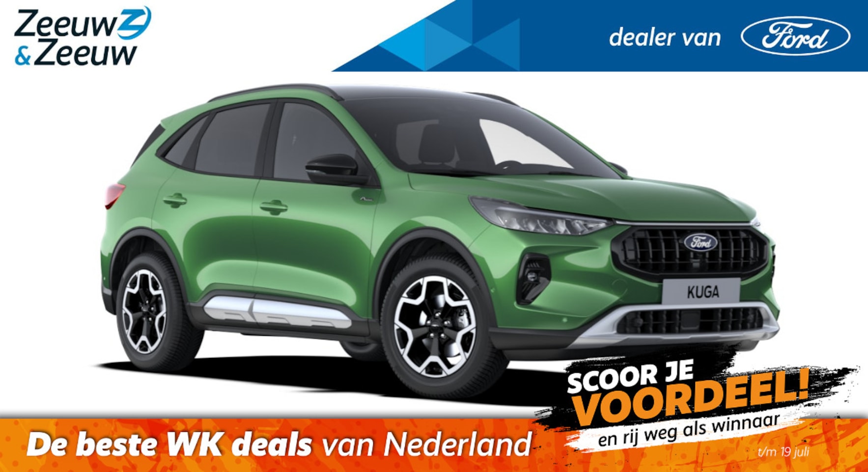 Ford Kuga - 2.5 PHEV Active X | V.A. Prijs | 18" Lichtmetaal | Draadloze Apple Carplay&Android Auto | - AutoWereld.nl