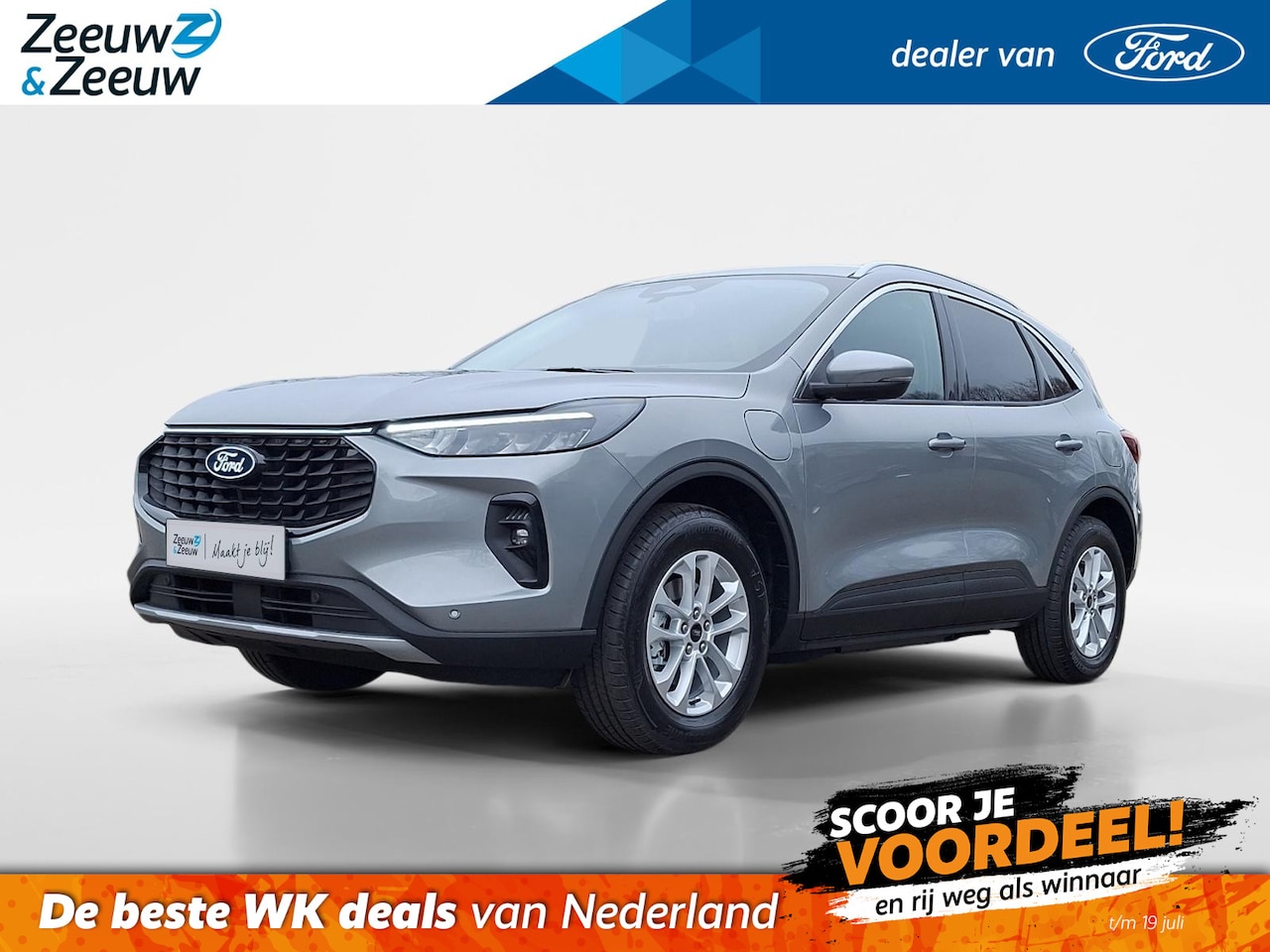 Ford Kuga - 2.5 PHEV Titanium | El. Trekhaak | Camera | Navigatie | Climate Control | Draadloze Apple - AutoWereld.nl
