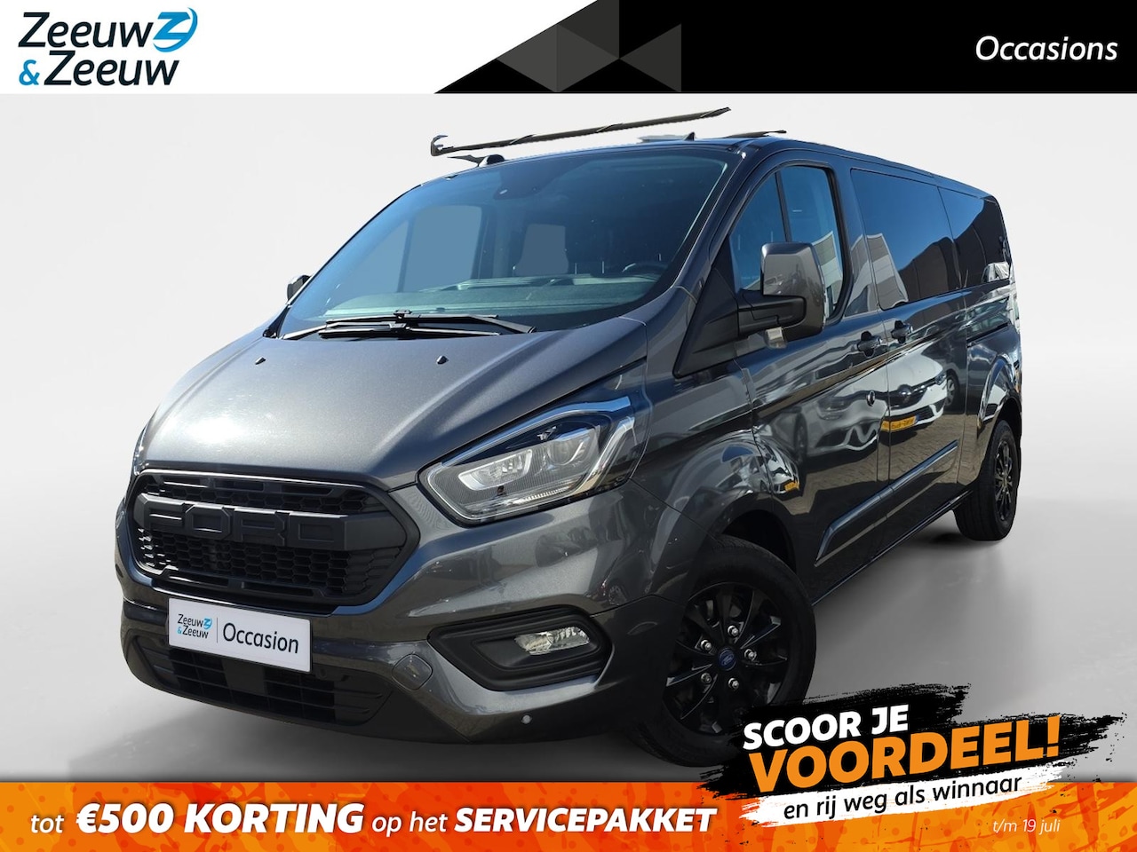 Ford Transit Custom - 320 2.0 TDCI L2H1 Platinum Edition DC 130 pk Automaat | 5 Persoons | Imperiaal | Lederen b - AutoWereld.nl