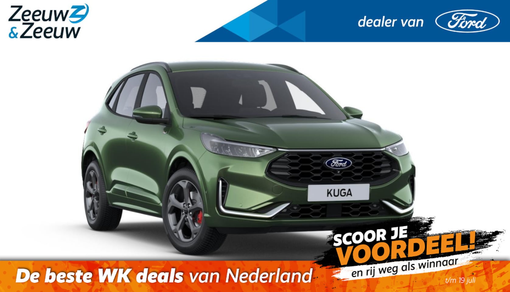 Ford Kuga - 2.5 PHEV ST-Line X | 18" Lichtmetaal | 360Camera | El. Achterklep | Halfleer | El. voorsto - AutoWereld.nl