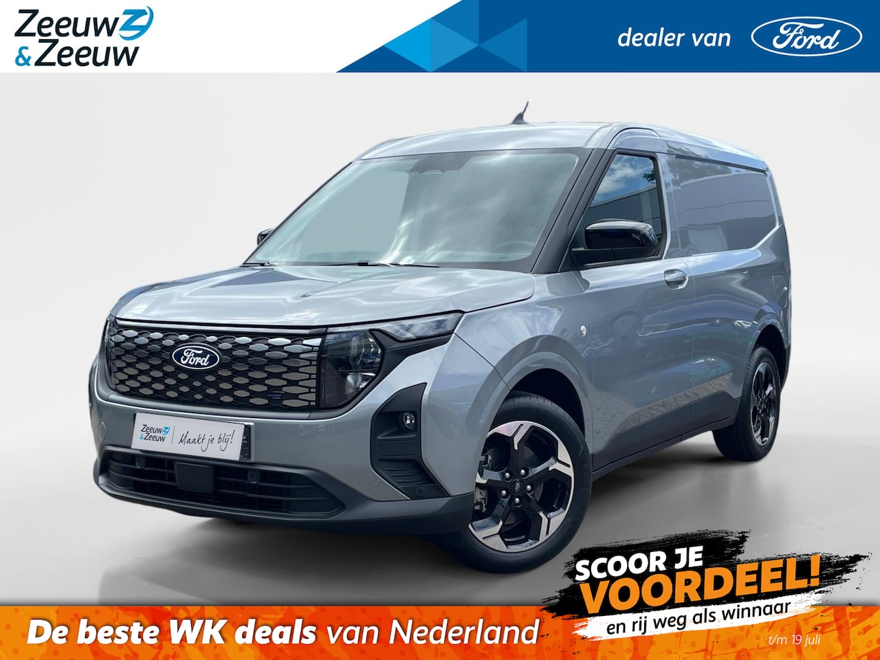 Ford Transit Courier - E-Transit Limited 44 kWh | 0,99% rente op financial lease| Trekhaak | Driver Assistance Pa - AutoWereld.nl