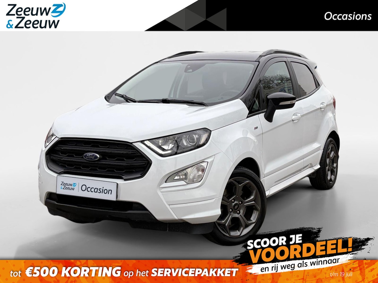 Ford EcoSport - 1.0 EcoBoost ST-Line | Winter Pack | Camera* | Zwart Dak | Climate Control | Parkeersensor - AutoWereld.nl