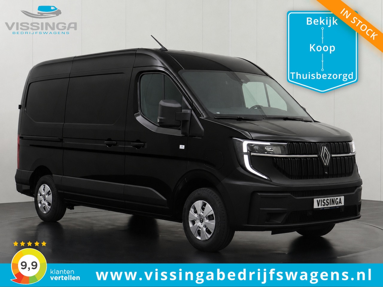 Renault Master E-Tech - L2H2 Long Range Advance 87 kWh Zwart - AutoWereld.nl