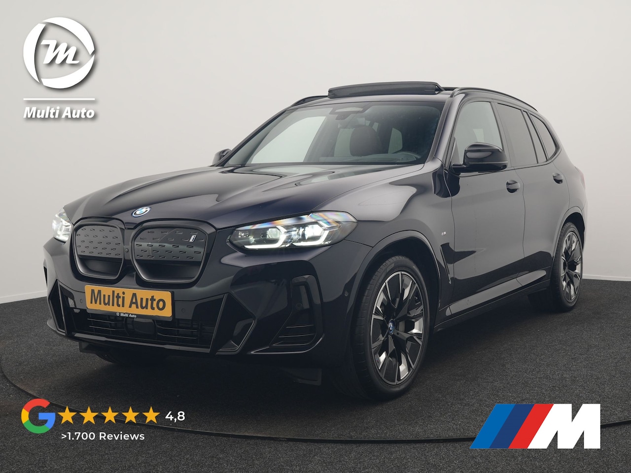 BMW iX3 - M Sport 80 kWh 286pk Dealer O.H. | Trekhaak Af Fabriek | Panodak | Head Up | 360 Camera | - AutoWereld.nl