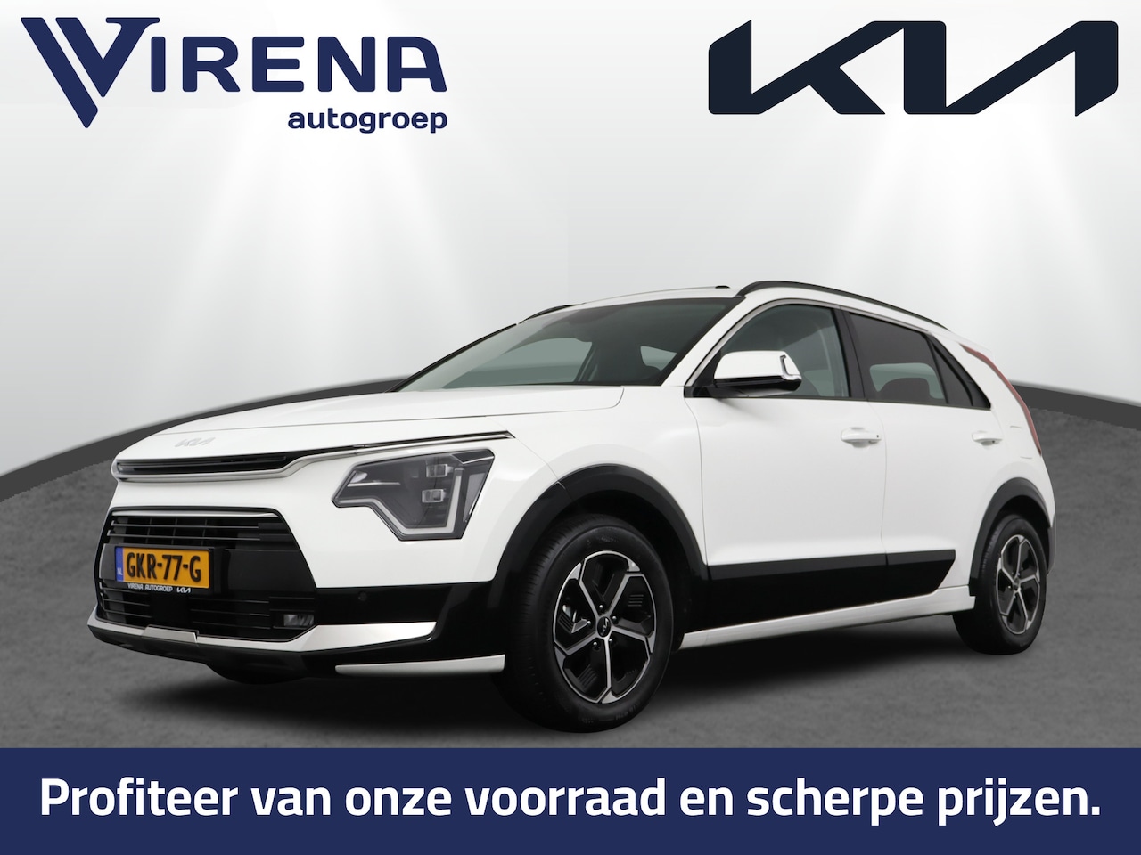 Kia Niro - 1.6 GDi Hybrid DynamicPlusLine - Apple Carplay / Android Auto - Schuif-/ kanteldak - Stoel - AutoWereld.nl