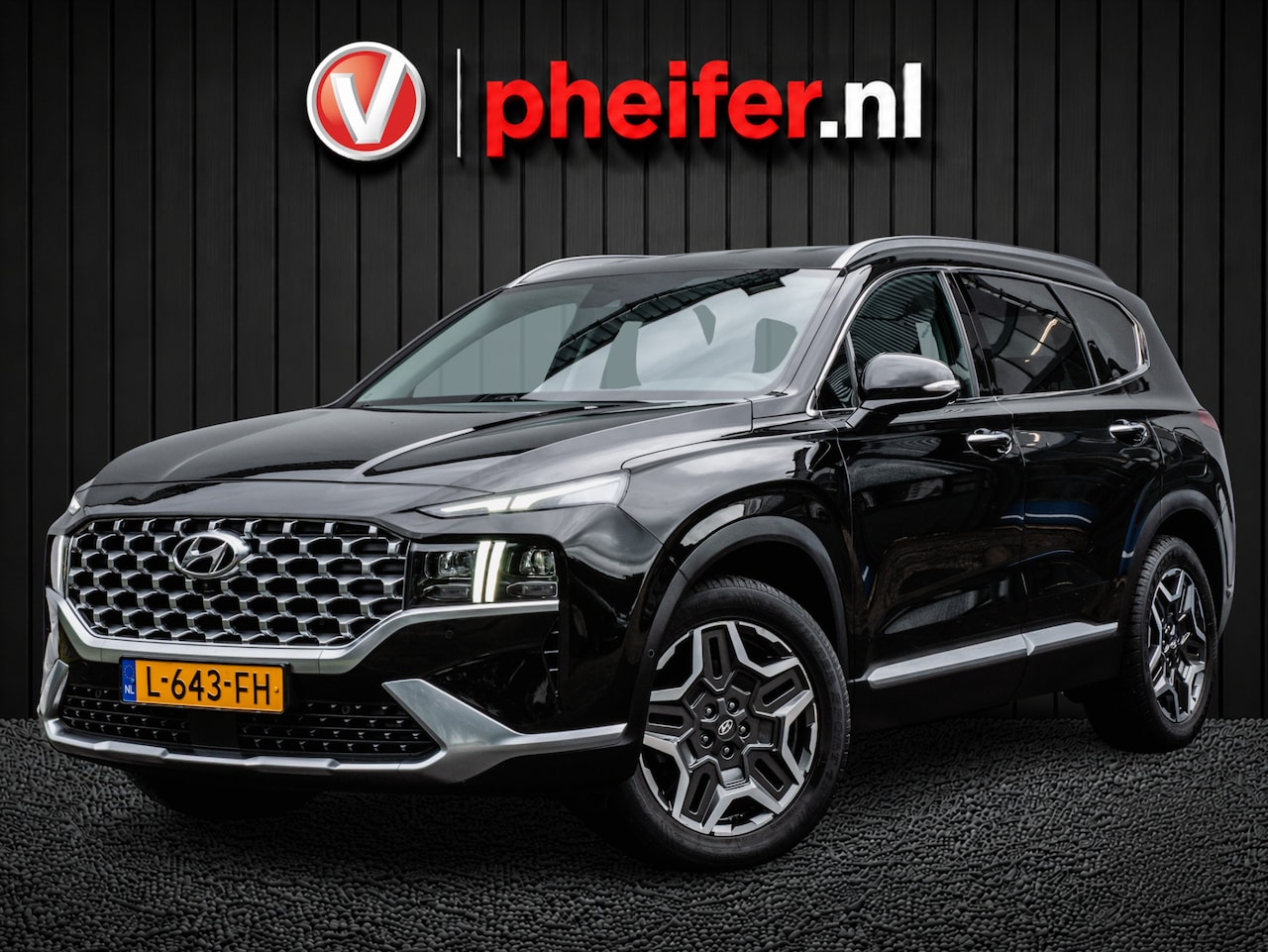 Hyundai Santa Fe - 1.6 T-GDI HEV Premium Head up/ Leer/ Stoelventilatie-verwarming/ 360 Camera/ Krell audio/ - AutoWereld.nl
