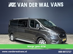 Ford Transit Custom - 2.0 TDCI *MARGE, Geen BTW* 170pk L2H1 Dubbele Cabine Euro6 Airco | 5-Zits | 2x Zijdeur | C