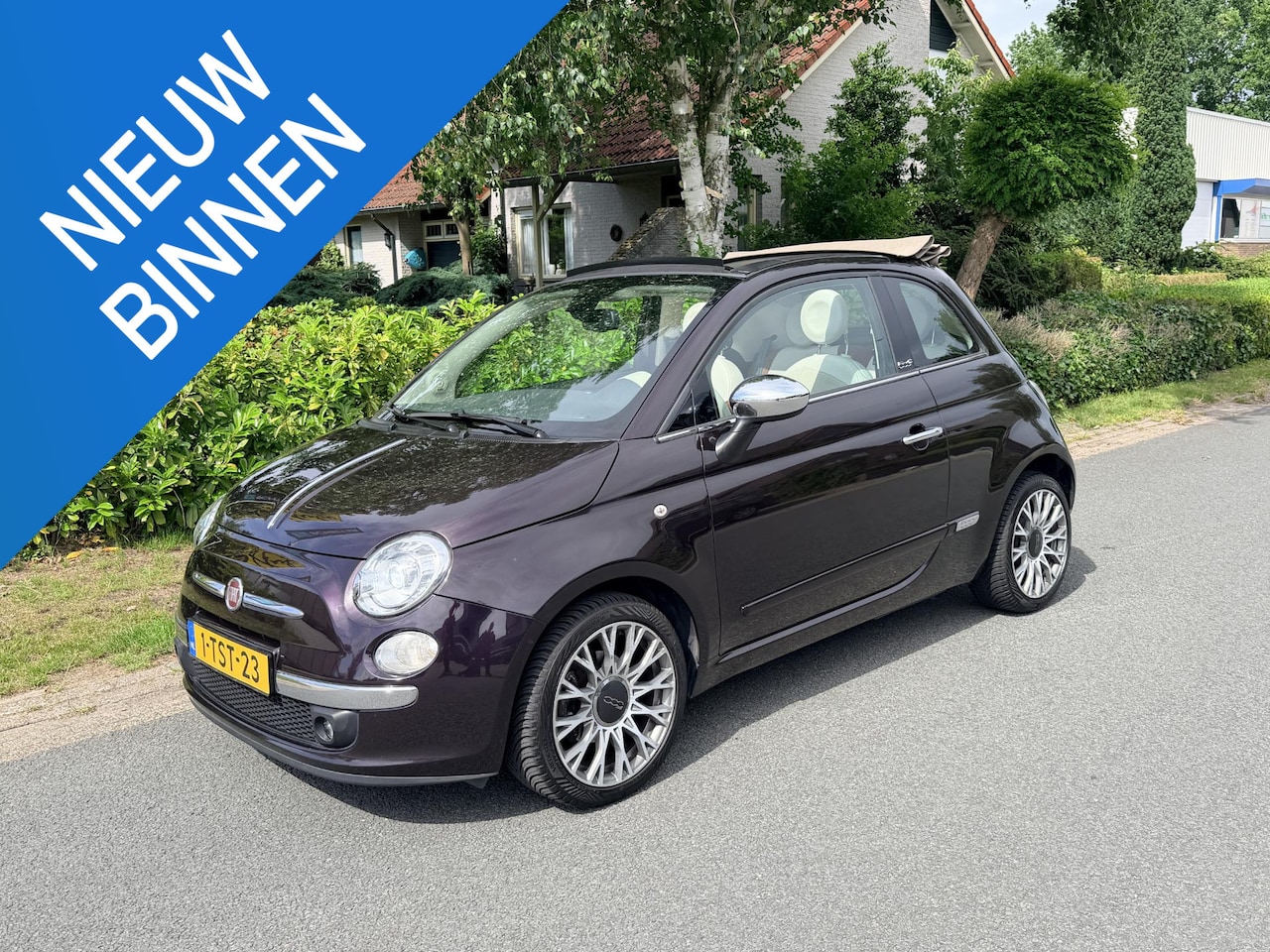 Fiat 500 C - 0.9 TwinAir 86PK Cabrio•Automaat•Leder - AutoWereld.nl