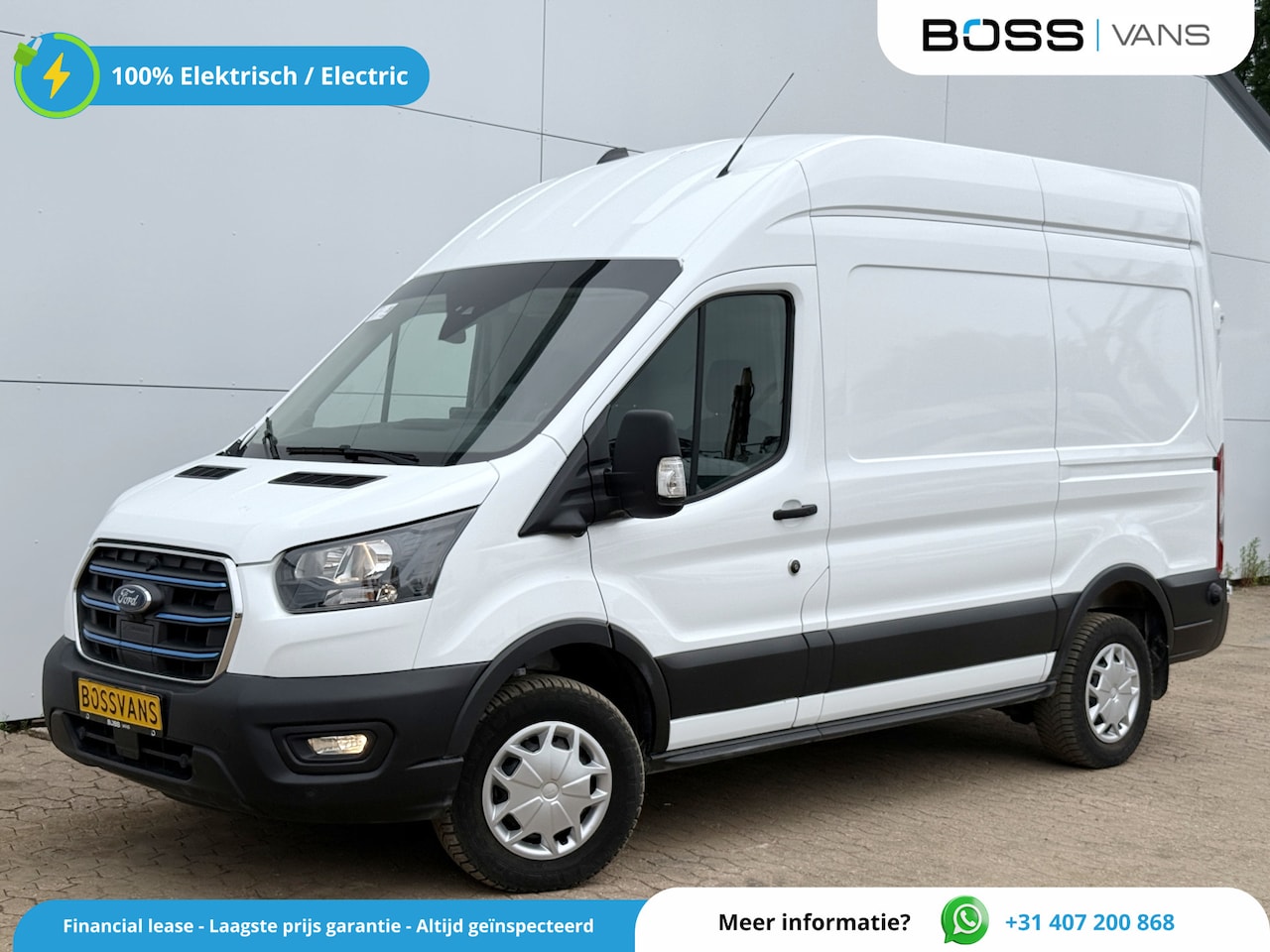 Ford E-Transit - 68kWh 184PK L2H3 317km WLTP 97% (SOH) BEV Snelladen Camera Cruise control Climate control - AutoWereld.nl