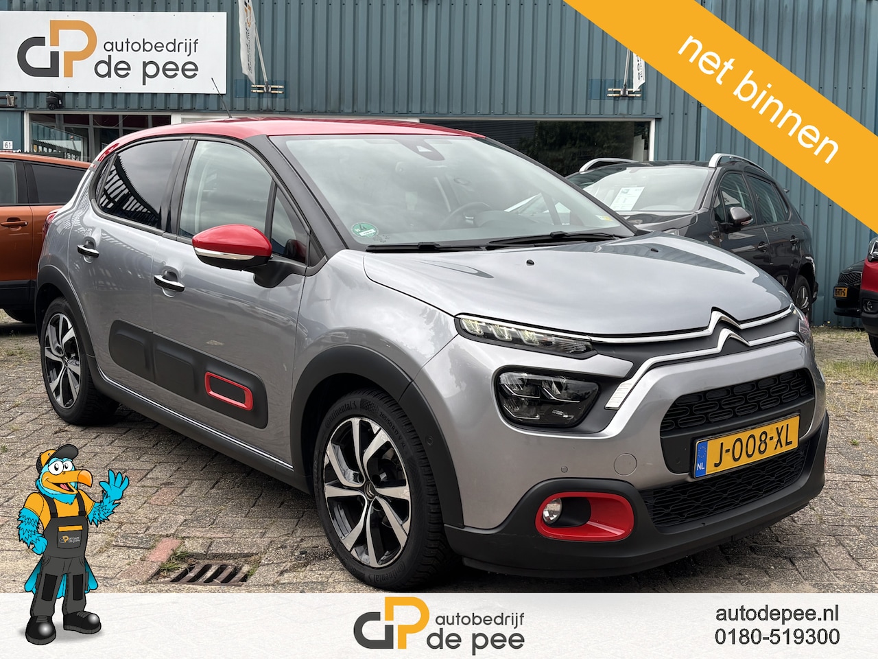 Citroën C3 - 1.2 PureTech Shine GARANTIE/AUTOMAAT/NW. DISTRI/CARPLAY/CLIMA/CRUISE/PDC V+A/CAMERA rijkla - AutoWereld.nl