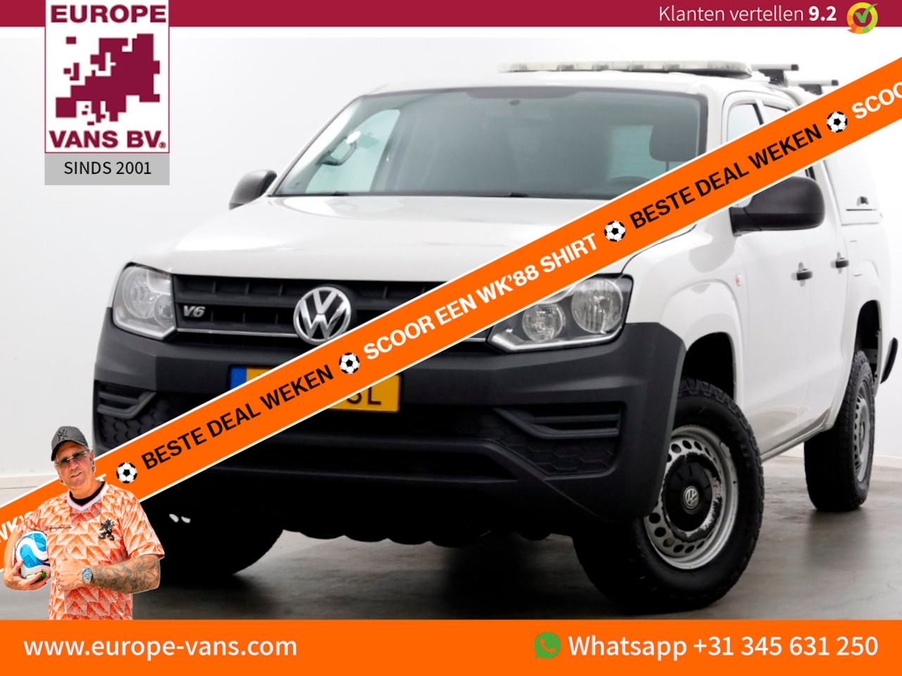 Volkswagen Amarok - 3.0 TDI V6 164pk 4Motion 4x4 Plus Cab Trendline Airco 12-2018 - AutoWereld.nl