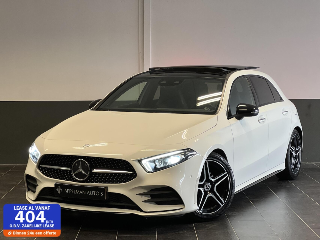 Mercedes-Benz A-klasse - 200 AMG Night |HUD|Pano|Dodehoek|Keyless|Sfeer| - AutoWereld.nl