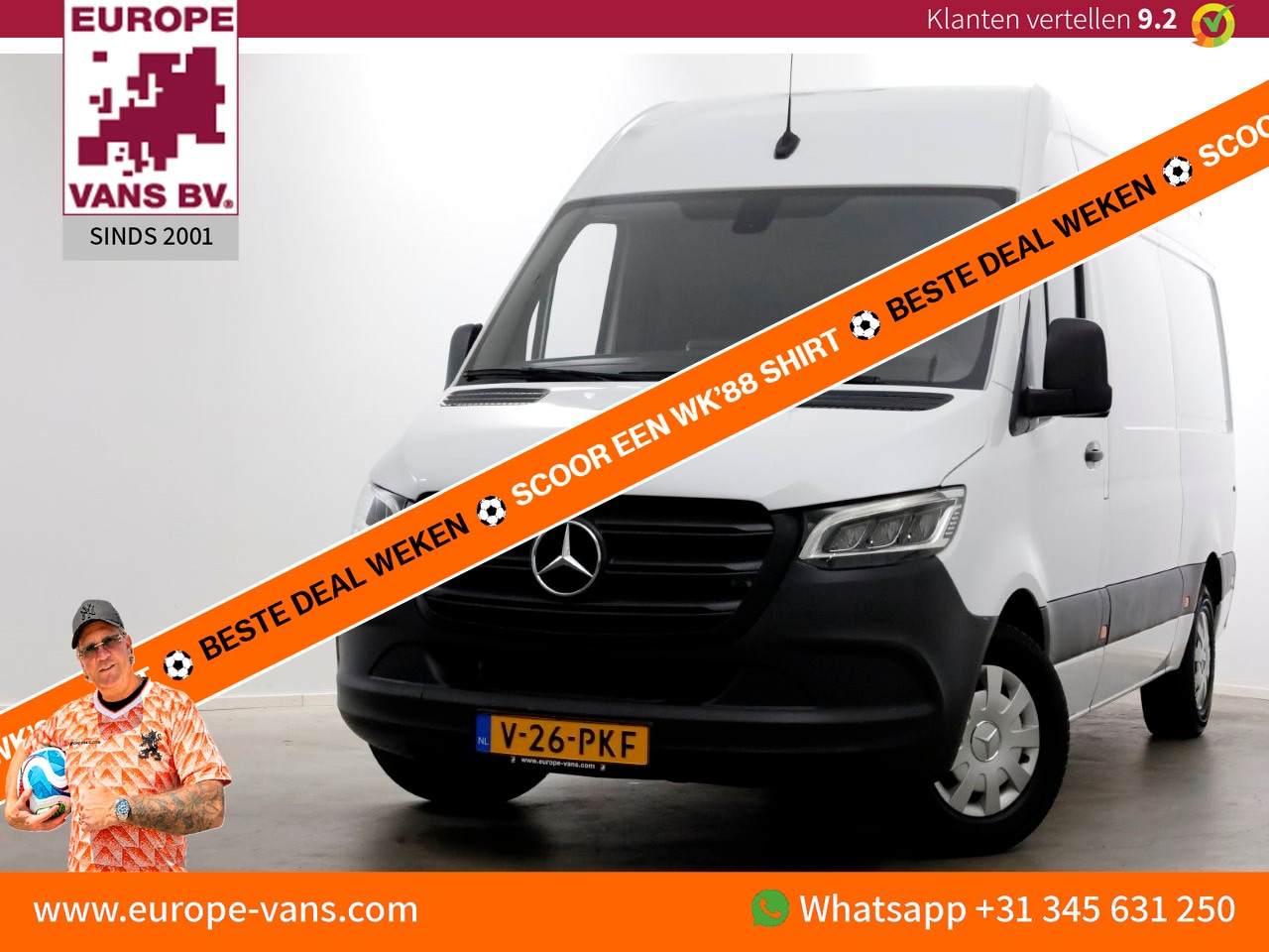 Mercedes-Benz Sprinter - 317 CDI 170pk RWD L2H2 LED/Airco/Camera 08-2021 - AutoWereld.nl