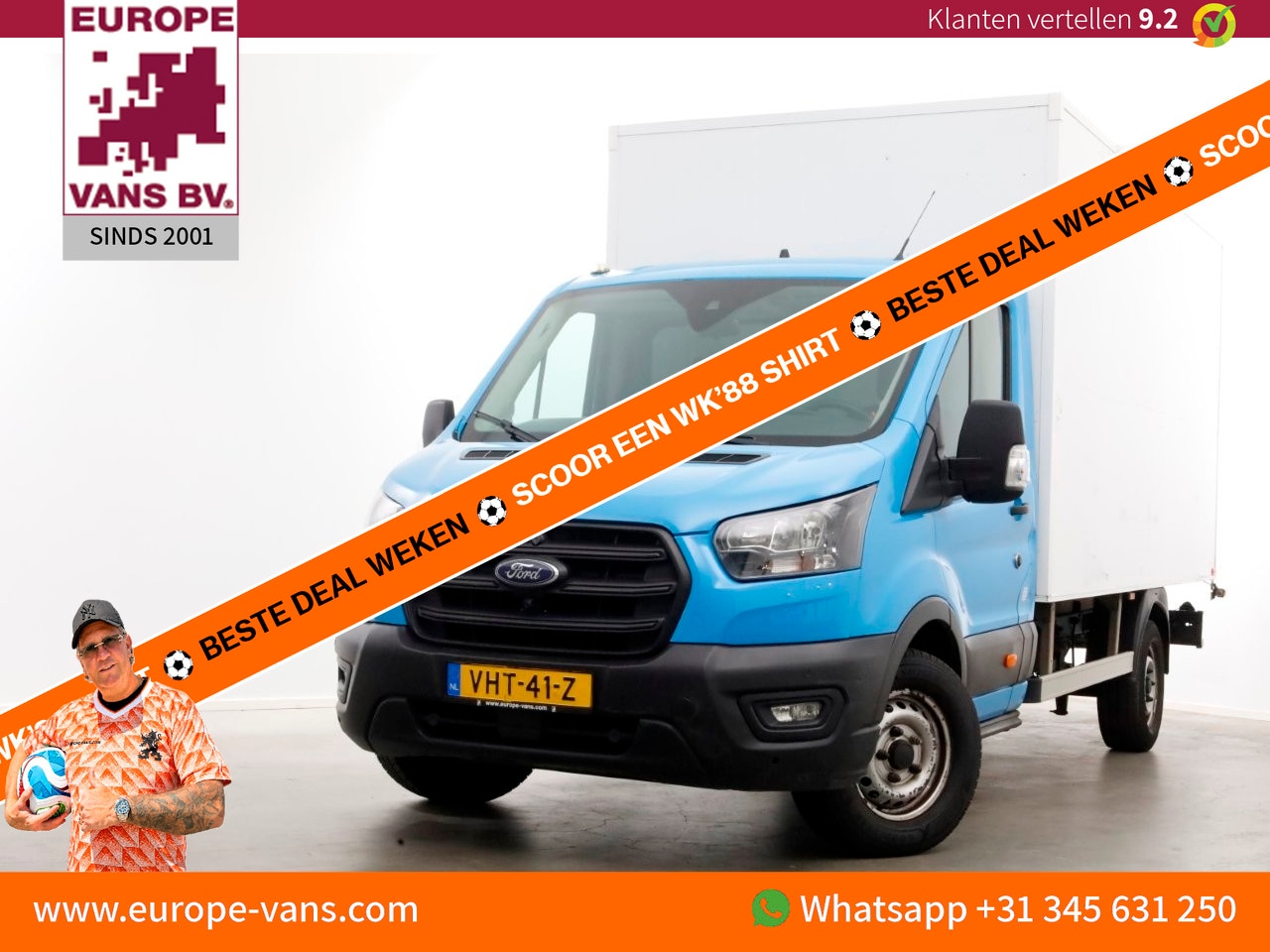 Ford Transit - 350 2.0 TDCI 130pk E6 Bakwagen met achterdeuren 2-Persoons 12-2020 - AutoWereld.nl