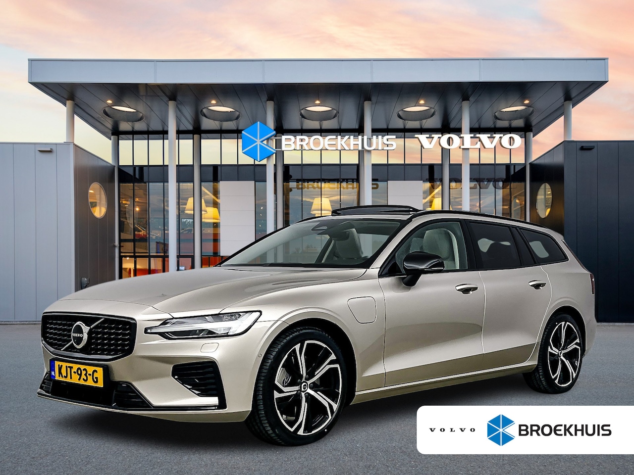 Volvo V60 - T6 Recharge Ultra Dark | 19" | Geventileerd Nappa | Stoelmassage | Bowers & Wilkins | Head - AutoWereld.nl