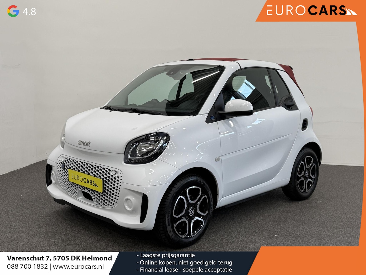 Smart Fortwo cabrio - EQ Comfort 18 kWh Automaat Navigatie Apple Carplay Android Auto Parkeersensoren Achter Cli - AutoWereld.nl