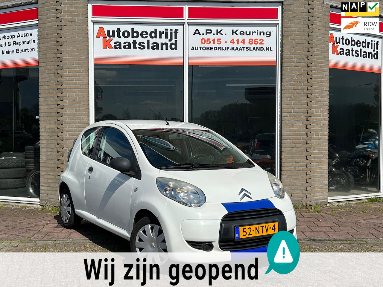 Citroën C1 - 1.0-12V Séduction - Stuurbekr - Radio Cd - NIEUWE APK - - AutoWereld.nl