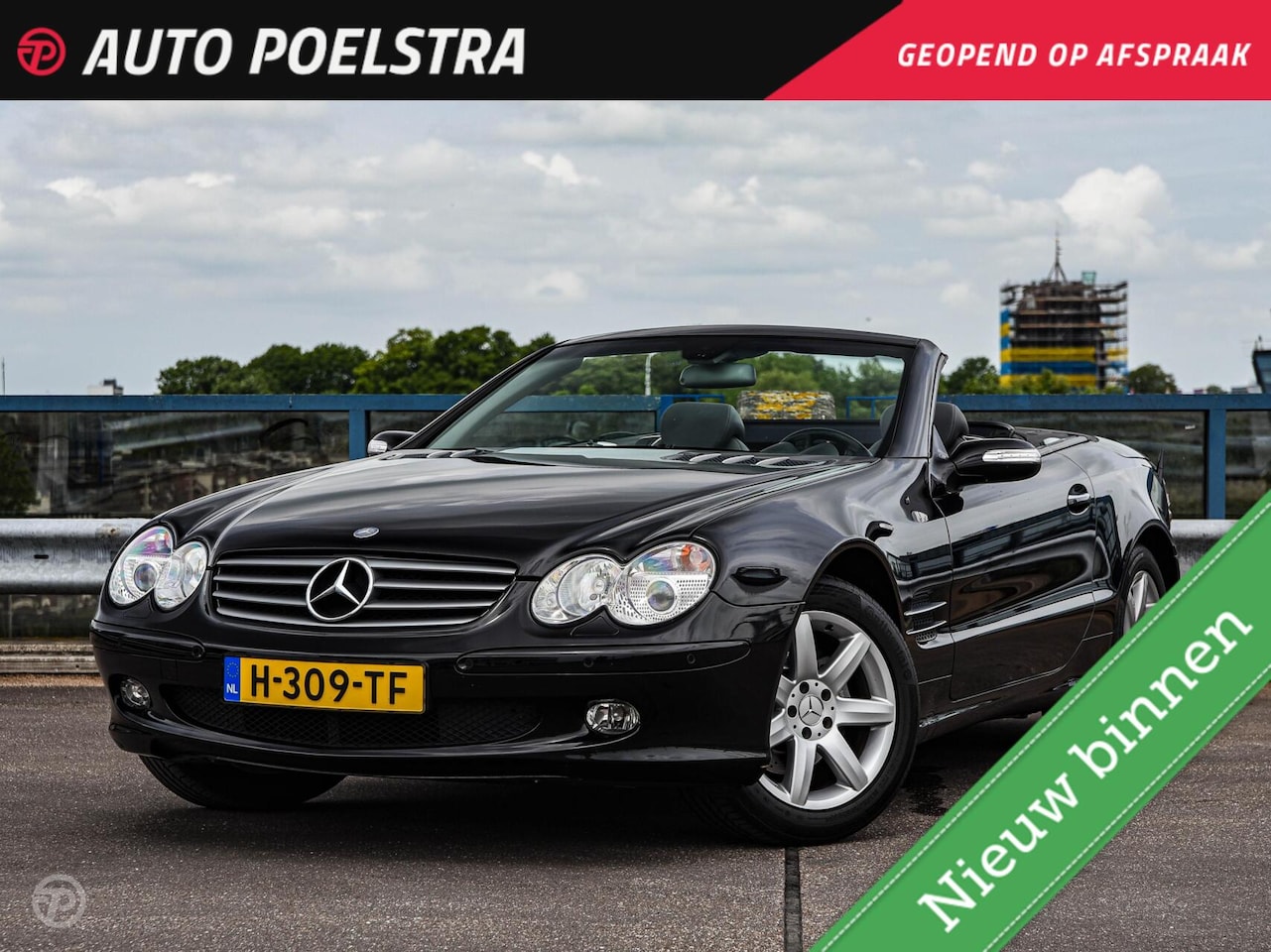 Mercedes-Benz SL-klasse Cabrio - 350 Xenon Leder Memory Stoelverwarming Stoelventilatie Youngtimer 17" - AutoWereld.nl