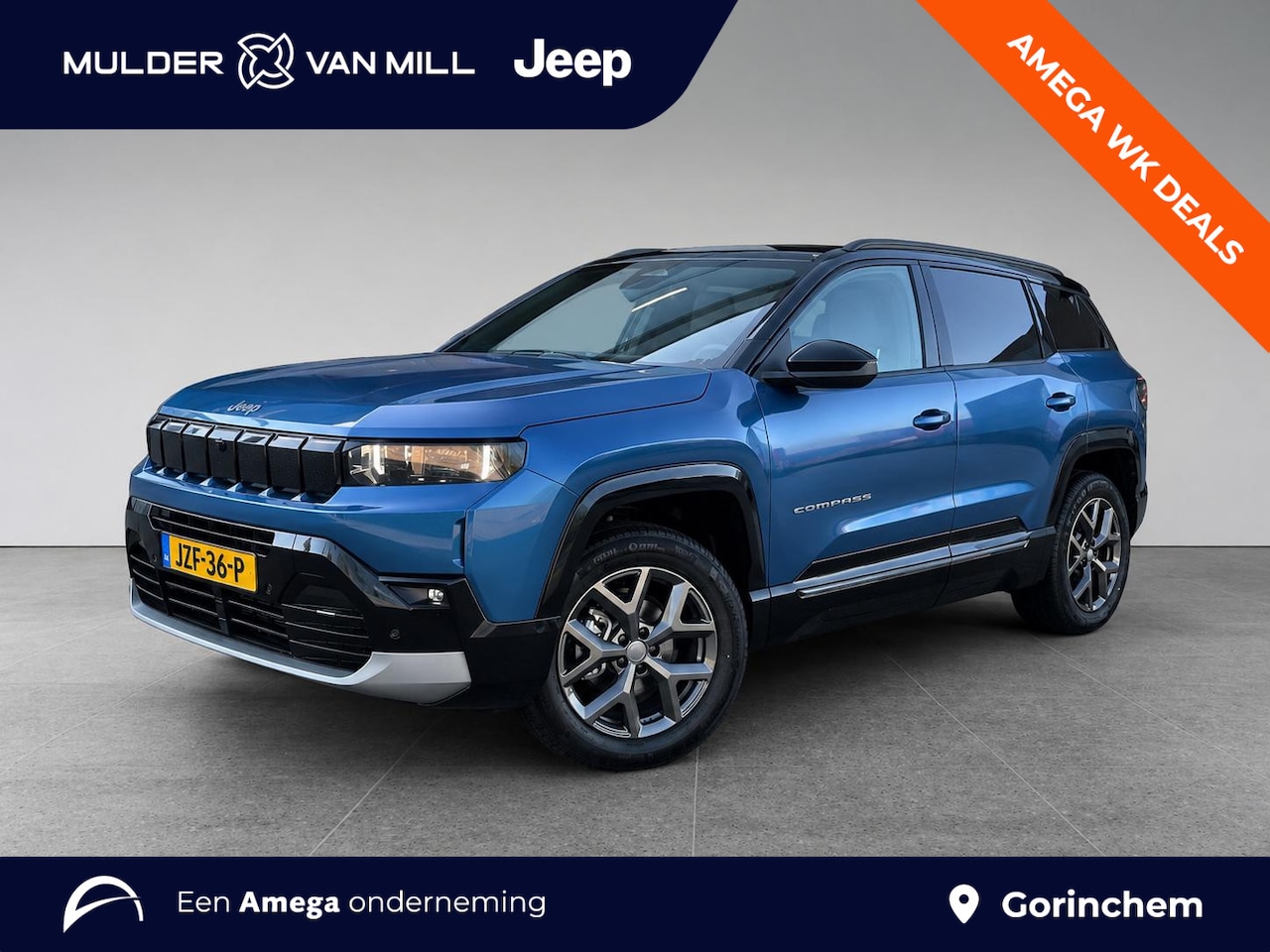 Jeep Compass - First Edition 1.2 e-Hybrid 145pk | ELEKTR. STOEL + MEMORY | SCHUIF/KANTELDAK | STOELKOELIN - AutoWereld.nl