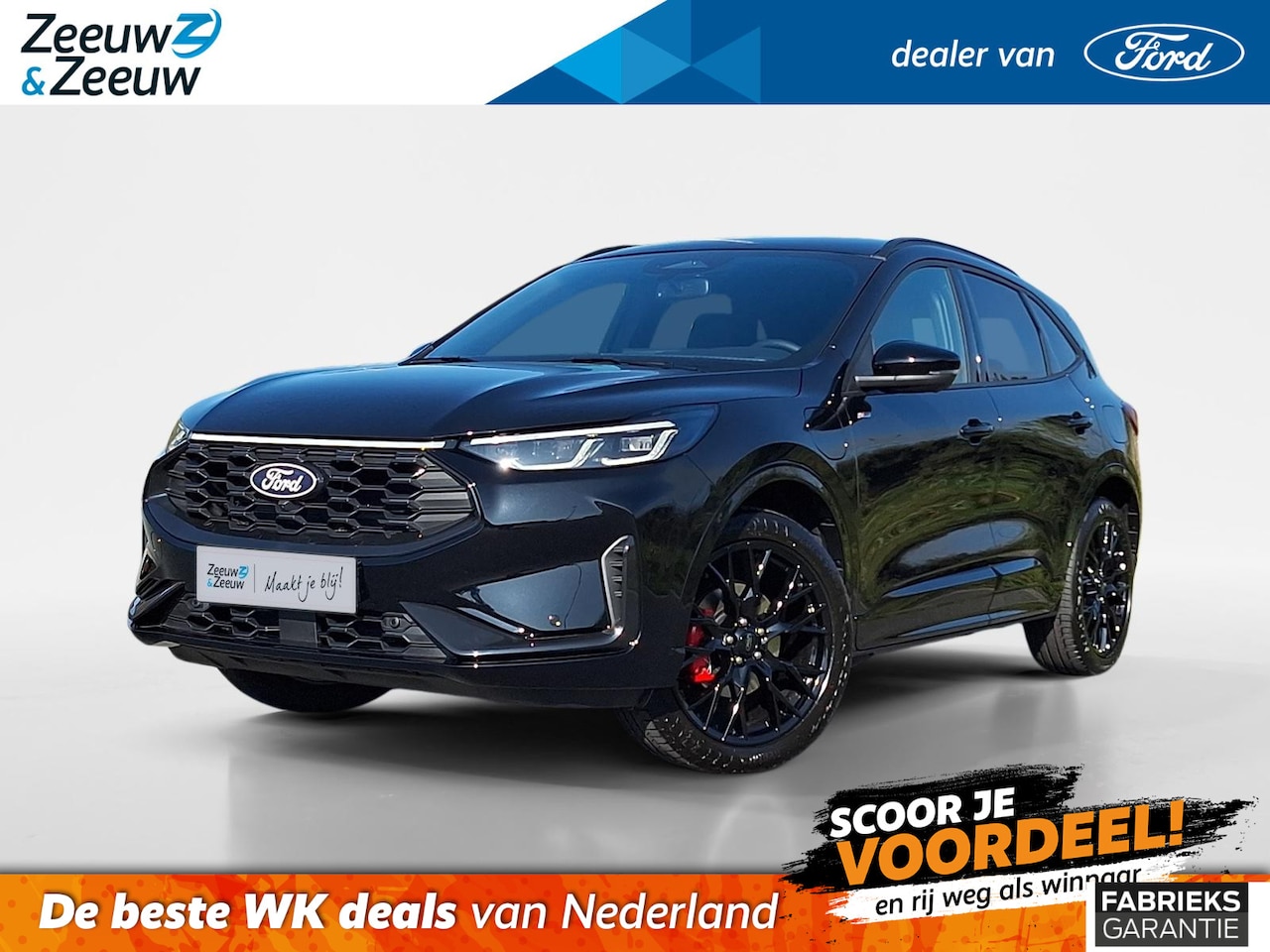 Ford Kuga - 2.5 PHEV ST-Line X | Black Pack | Winterpack | Matrix Ledkoplampen | El. Trekhaak | 360Cam - AutoWereld.nl
