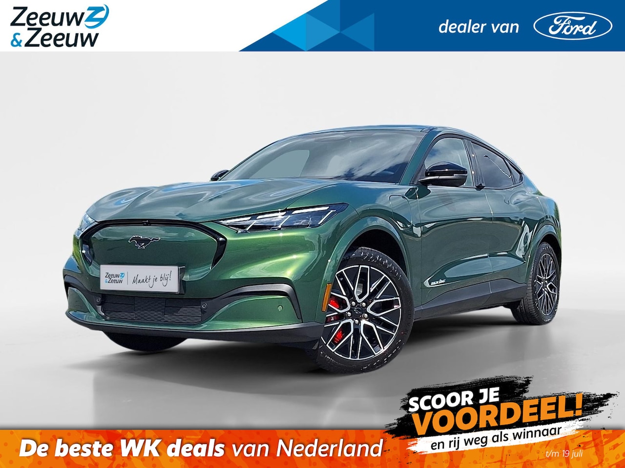 Ford Mustang Mach-E - Extended Premium RWD 88 kWh | Technology Pack + | B&O Audio | El. Vert. Bestuurdersstoel+M - AutoWereld.nl