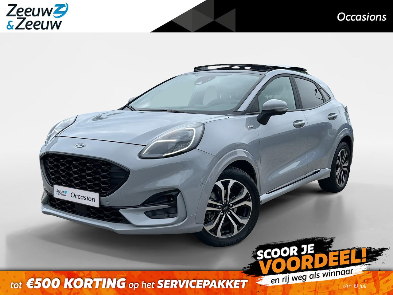 Ford Puma - 1.0 EcoBoost Hybrid ST-line X |Elek glazen panorama-dak| Winter-pack|12 maanden Bovag gara - AutoWereld.nl