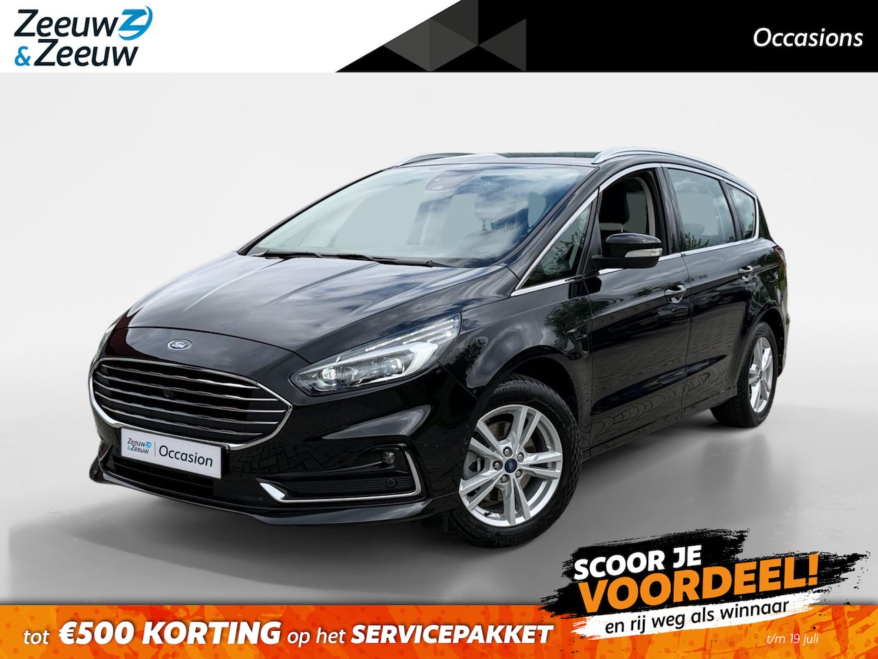 Ford S-Max - 2.5i HEV 7P |7 persoons!| 12 maanden Bovag Garantie| Apple Carplay/Android Auto| Lederen b - AutoWereld.nl