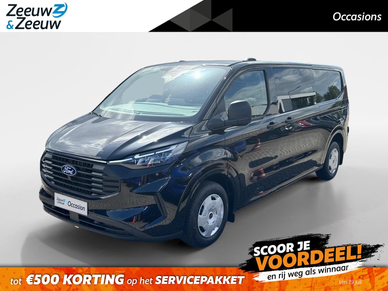 Ford Transit Custom - 300 2.0 TDCI L2H1 Trend Dubbele Cabine 136 pk Automaat - 6 persoons | Adaptive Cruise Cont - AutoWereld.nl