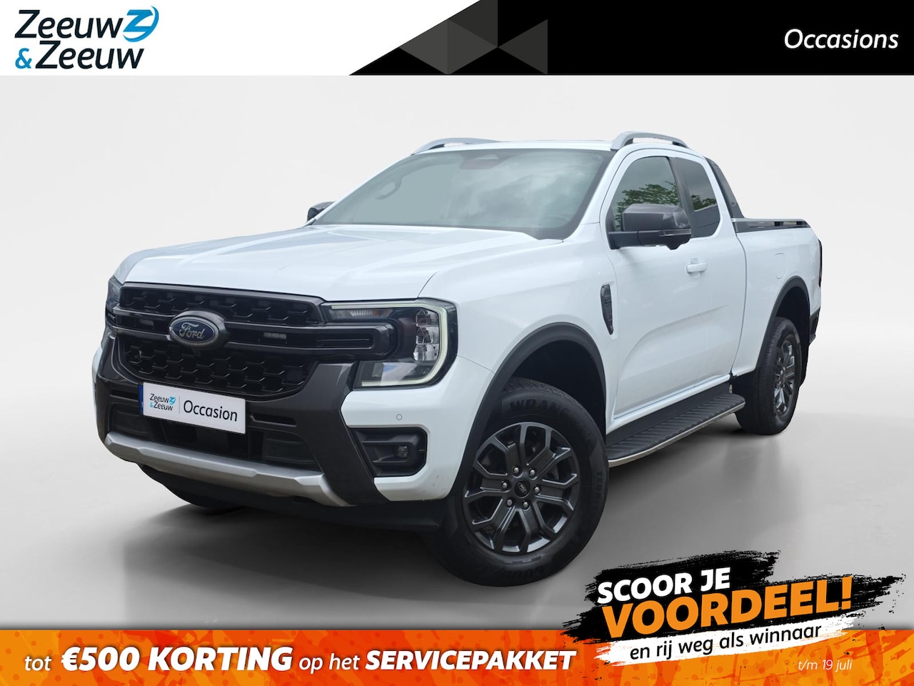 Ford Ranger - 2.0 Super Cab EcoBlue Wildtrak | Trekhaak | Stoelverwarming | Apple/Android Carplay | Acht - AutoWereld.nl
