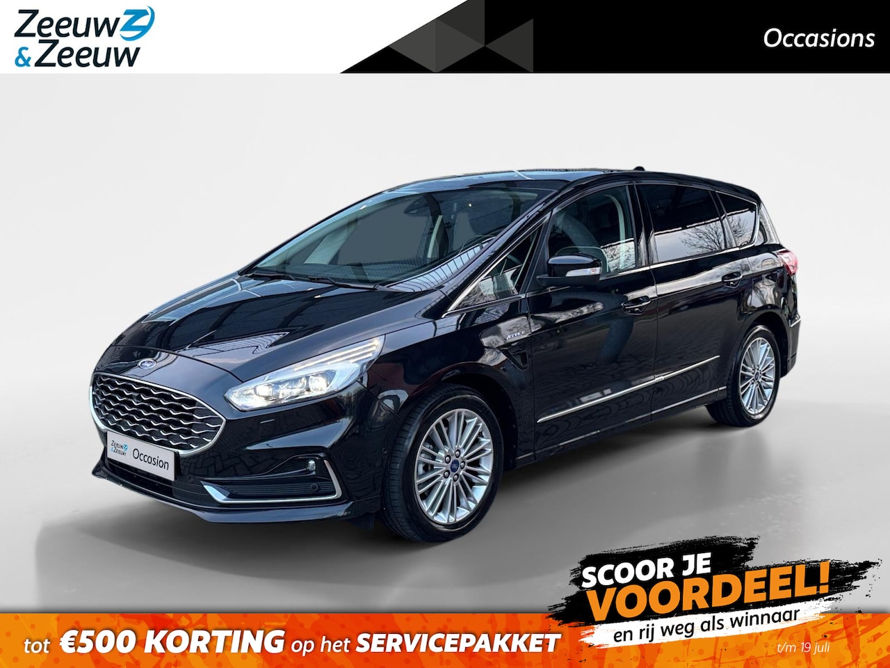 Ford S-Max - 2.5i HEV 7P |Vignale!| Panoramadak | Stoelverkoeling\Stoelverwarming| Dodehoekdetectie| Le - AutoWereld.nl