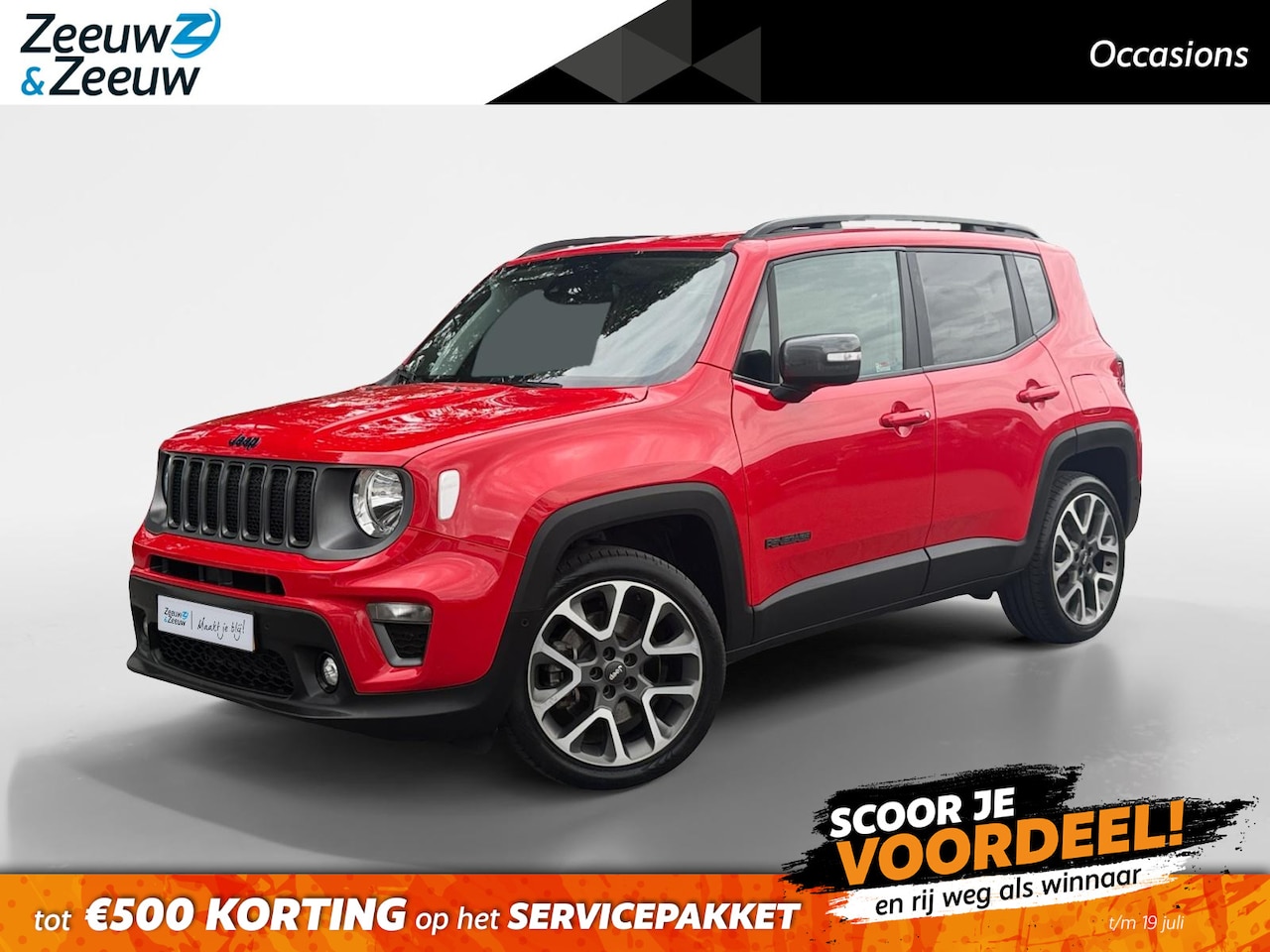 Jeep Renegade - 4xe 240 Plug-in Hybrid Electric S | Stoel/stuur verwarming | Navigatie | Camera | Adapt cr - AutoWereld.nl