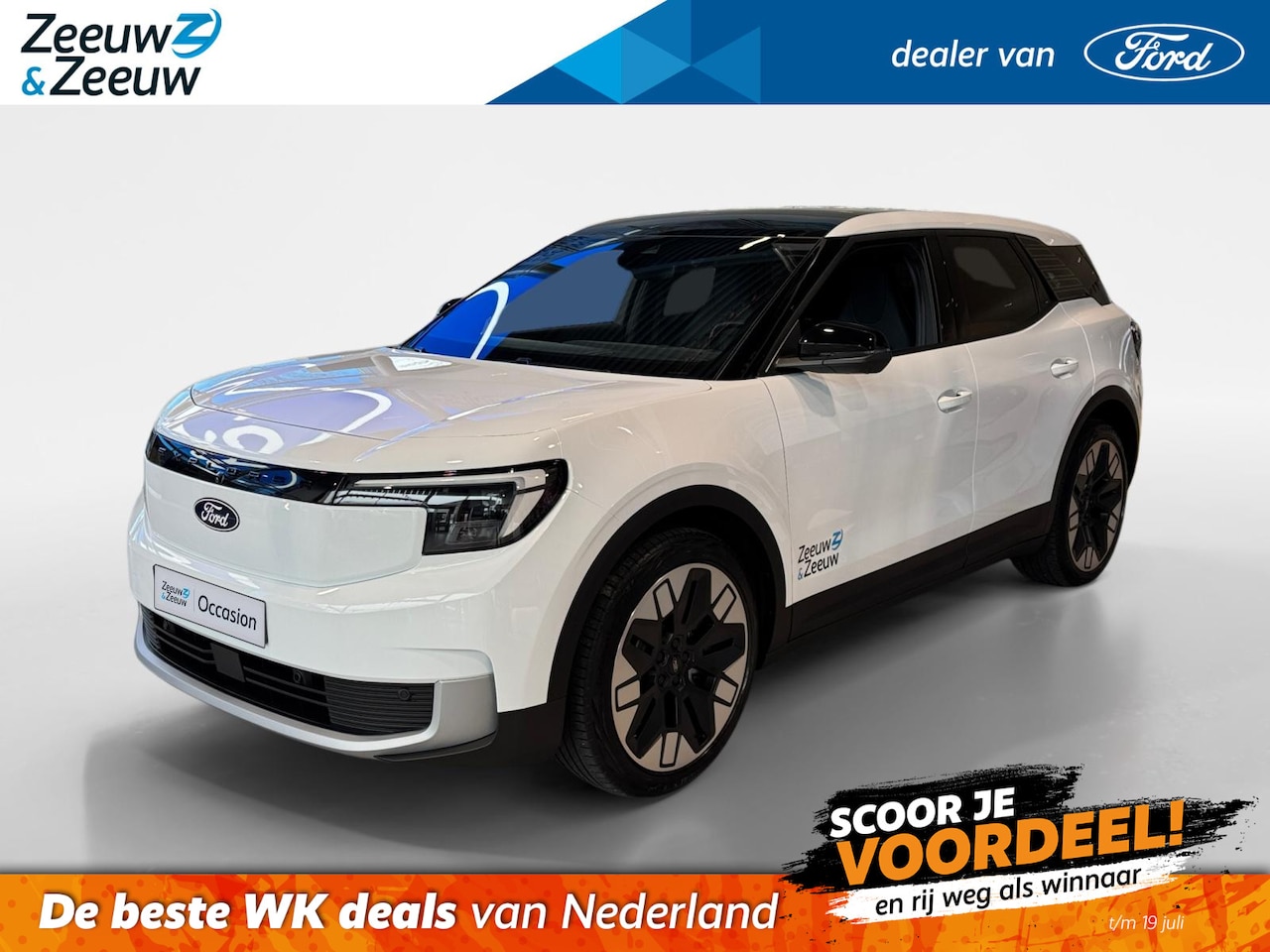 Ford Explorer - Cargo Premium Extended Range RWD 77 kWh | Omgebouwd naar 2 persoons CARGO uitvoering | Led - AutoWereld.nl