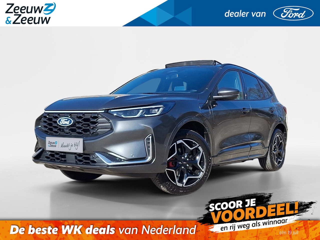 Ford Kuga - 2.5 PHEV ST-Line X | Winterpack | El. Trekhaak | Panoramadak | 19" Lichtmetaal | 360Camera - AutoWereld.nl