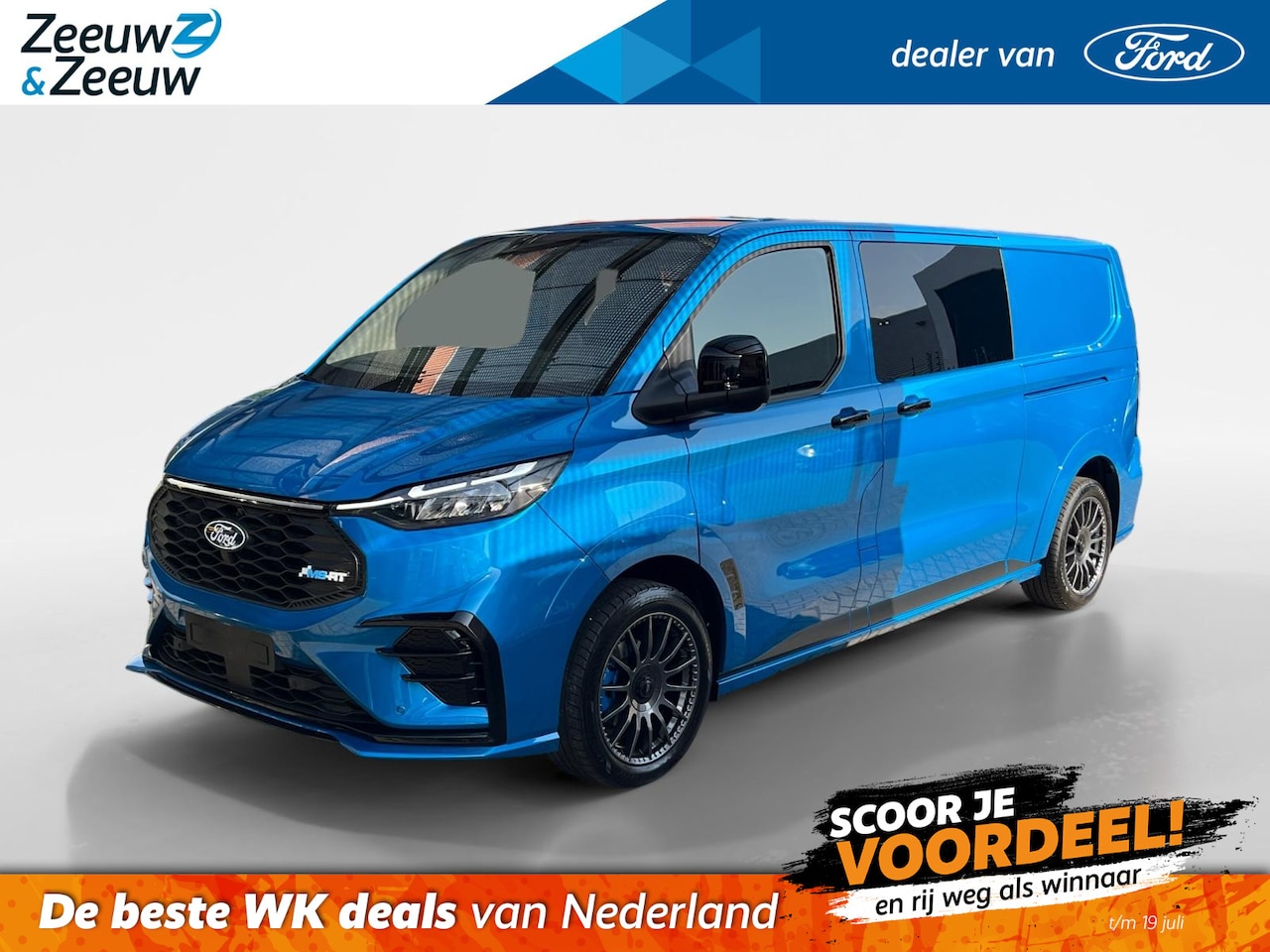 Ford Transit Custom - E-Transit 320 L2H1 MS/RT 71 kWh Dubbele Cabine 286 pk | NIEUW TE BESTELLEN | MS/RT Sports - AutoWereld.nl