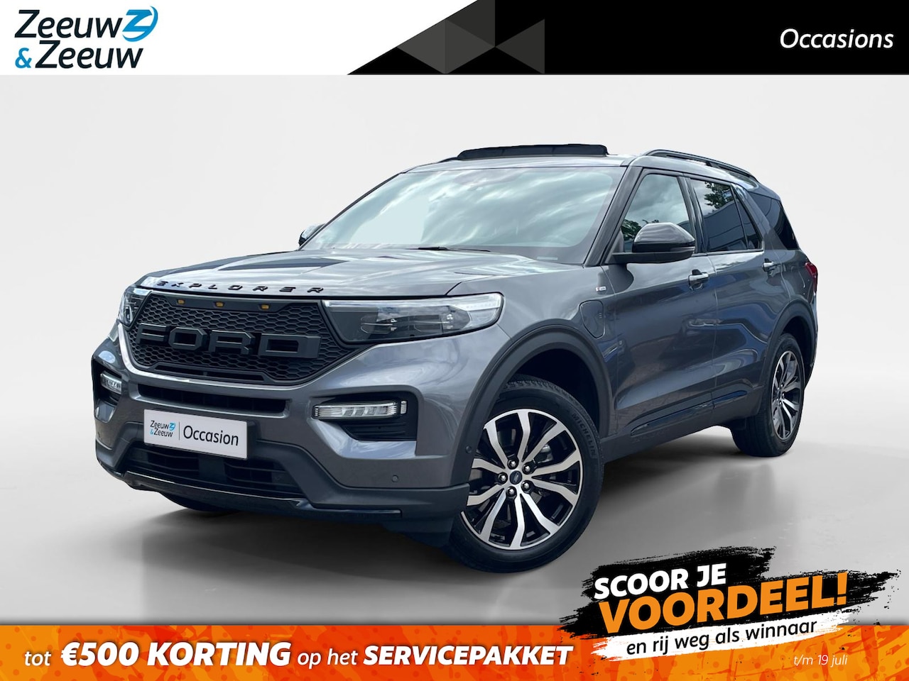 Ford Explorer - 3.0 V6 ST-Line 7-zits | NL AUTO! | BTW'er | Trekhaak | Adapt. Cruise | Schuif/Kanteldak | - AutoWereld.nl