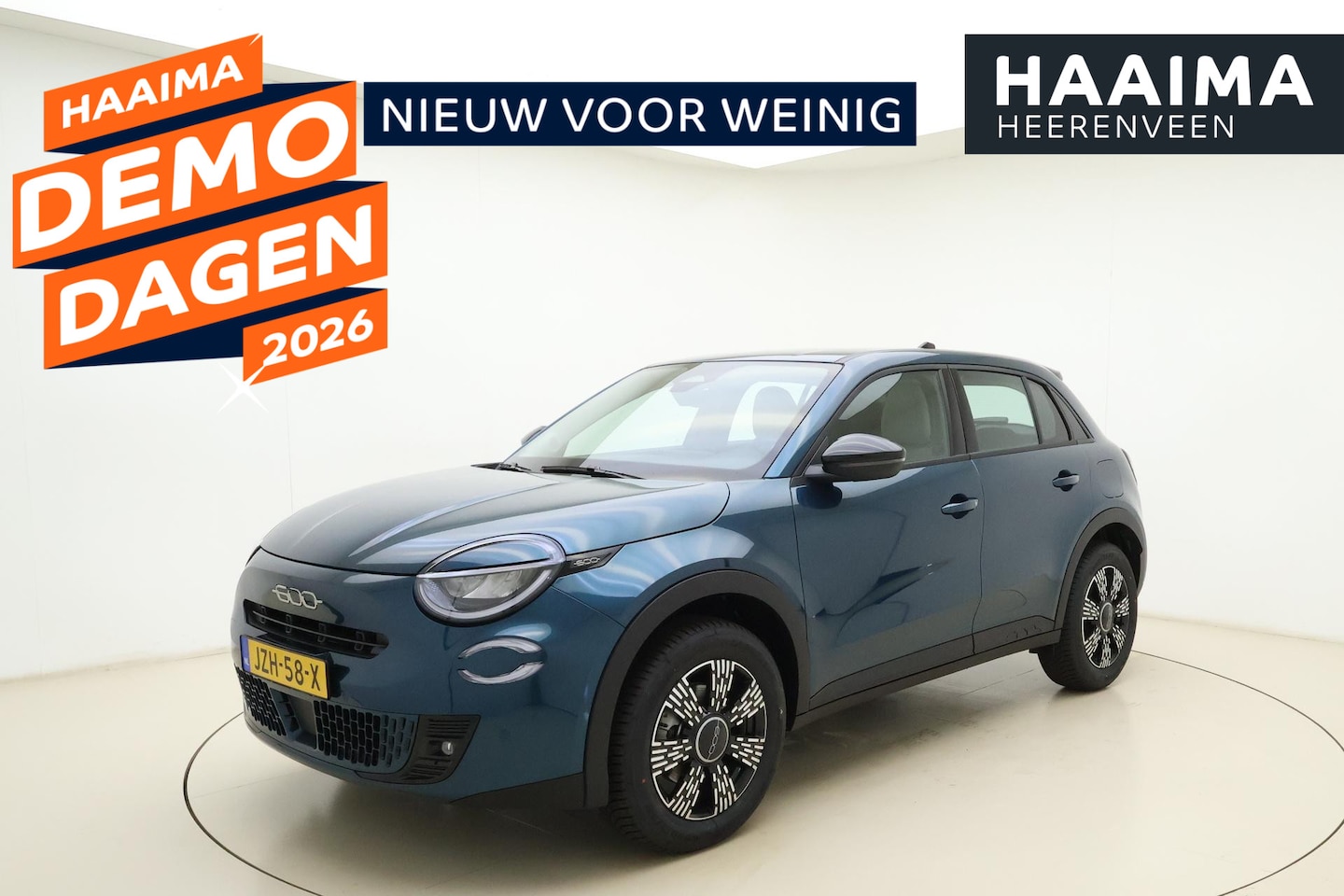 Fiat 600 - 1.2 Hybrid 145pk Automaat La Prima | DEMO | Navigatie | Climate control | Stoel & Stuurver - AutoWereld.nl