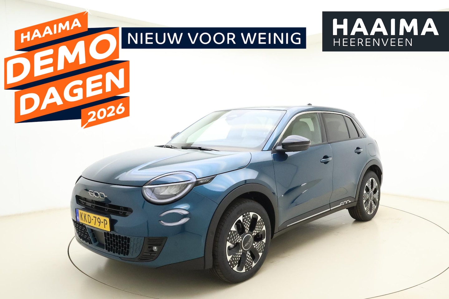Fiat 600e - La Prima 54 kWh | DEMO | Navigatie | Achteruitrijcamera | Elektrische achterklep | Keyless - AutoWereld.nl