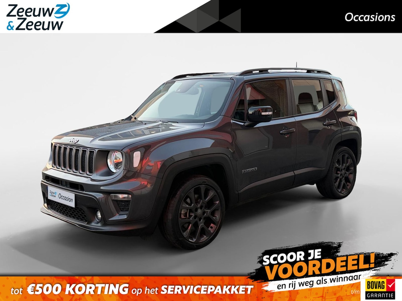 Jeep Renegade - 1.5T e-Hybrid S 190PK AUTOMAAT | 4X4 | Navigatie | Cruise Control | Climate Control | Park - AutoWereld.nl