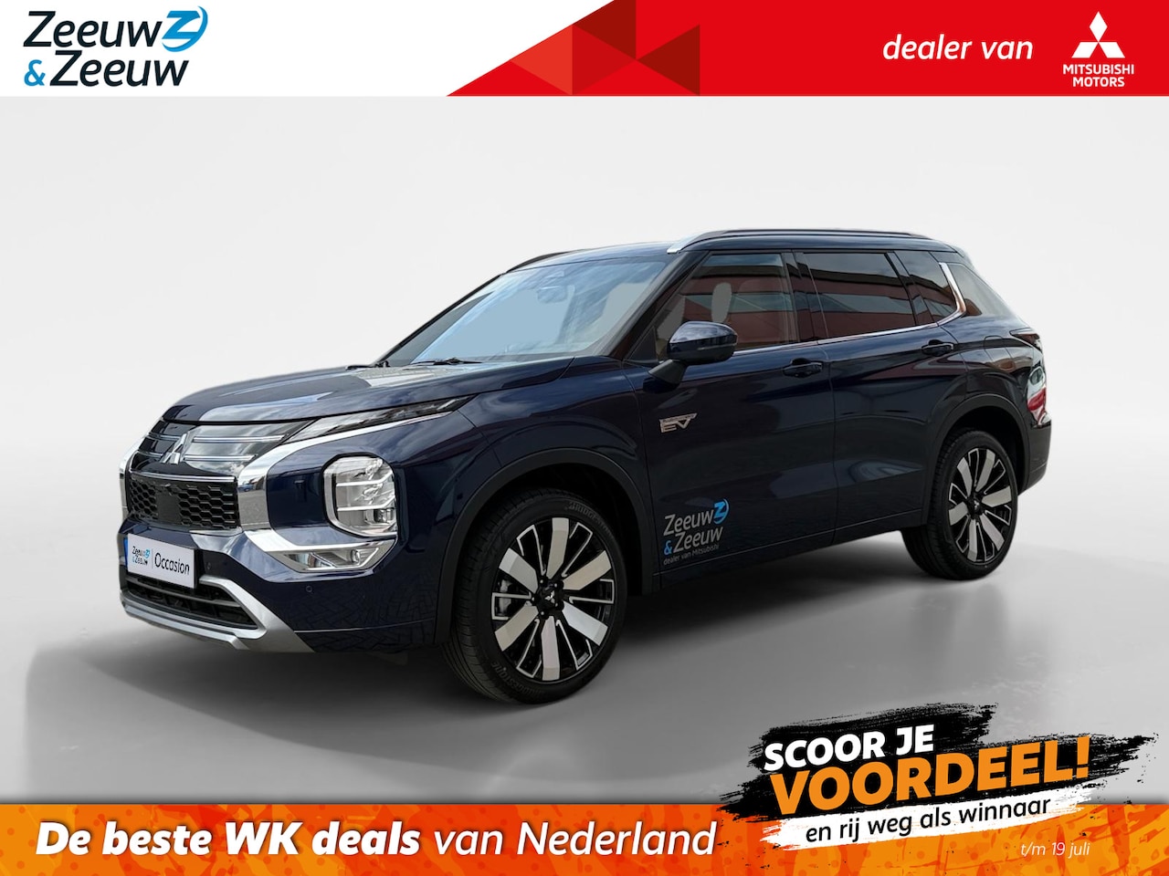 Mitsubishi Outlander - 2.4 PHEV Instyle+ | Schuif-/kanteldak | Bruinleren bekleding | Head up display | Apple Car - AutoWereld.nl