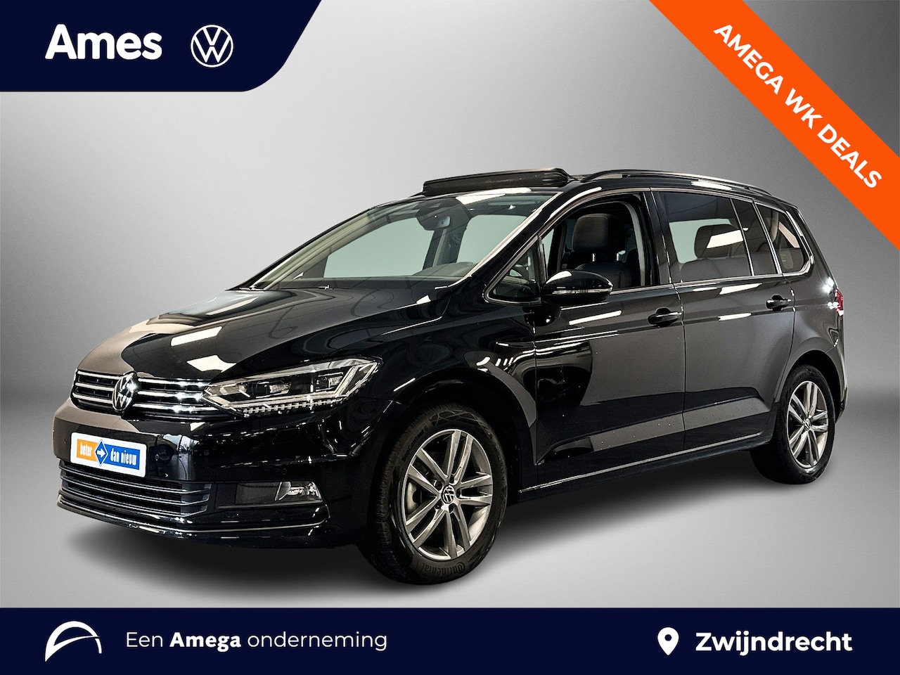 Volkswagen Touran - 1.5 150pk TSI Highline 7p Panoramaschuif-kanteldak | Navigatie 'Discover Media' | 'Easy Op - AutoWereld.nl