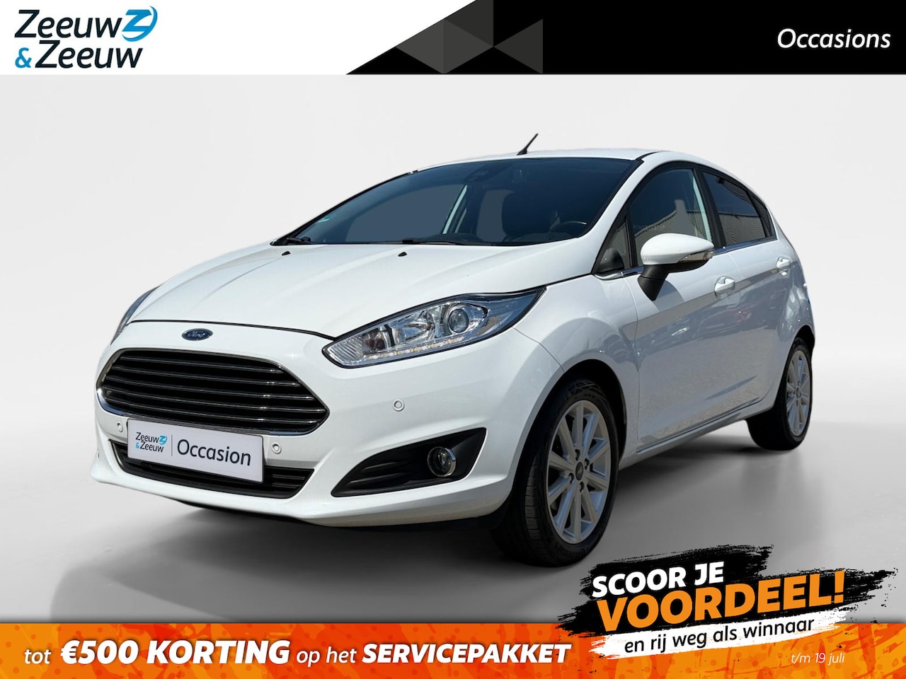 Ford Fiesta - 1.0 EcoBoost Titanium | Dealer onderhouden | NL auto | Voorruitverwarming | Parkeersensore - AutoWereld.nl