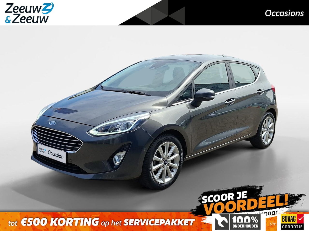 Ford Fiesta - 1.0 EcoBoost Titanium | Dealeronderhouden | Stoel- stuur en voorruitverwarming | Navigatie - AutoWereld.nl