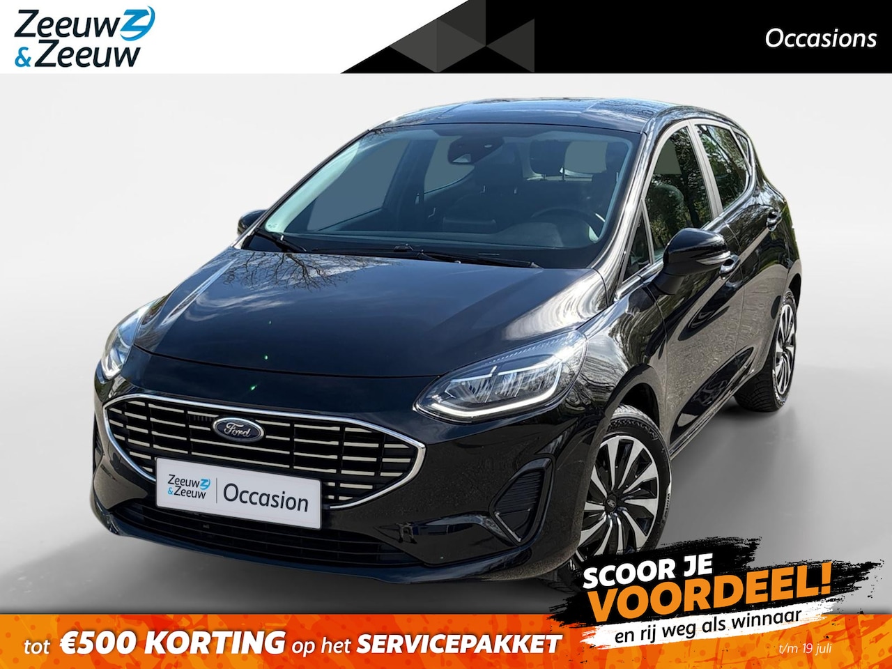 Ford Fiesta - 1.0 EcoBoost Hybrid Titanium 125PK | 1e Eigenaar | NL-Auto | Apple Carplay / Android Auto - AutoWereld.nl