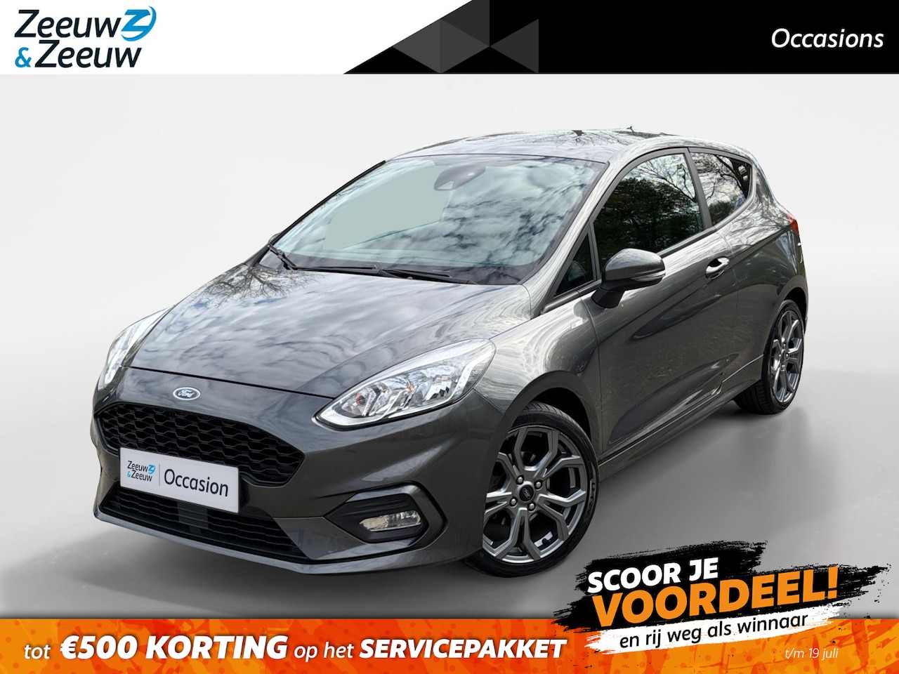 Ford Fiesta - 1.0 EcoBoost ST-Line 125PK 3drs | 1e Eigenaar | NL-Auto | Climate Control | Navigatie | Pa - AutoWereld.nl