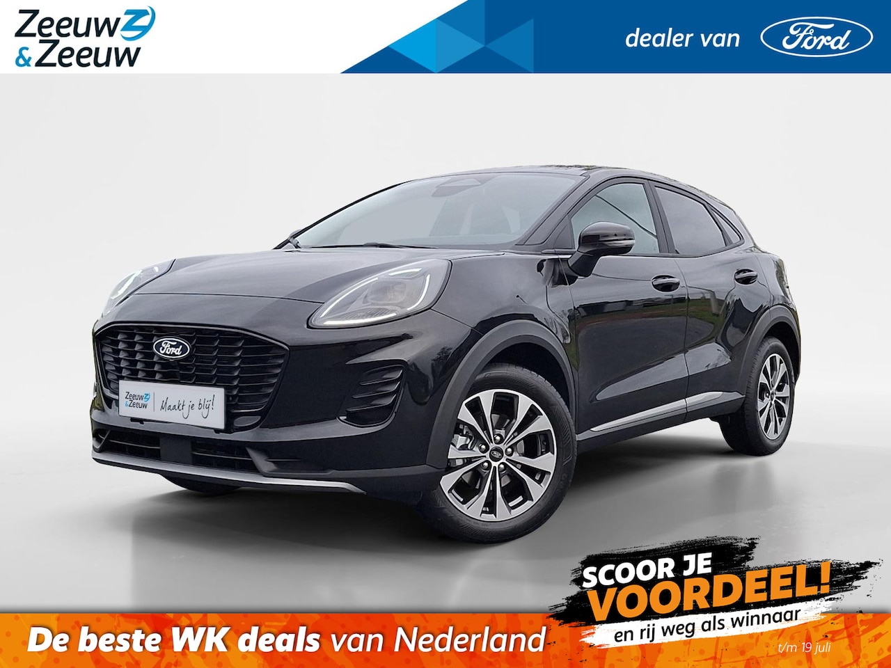 Ford Puma - 1.0 EcoBoost Hybrid Titanium Automaat | Winterpack | Camera | Climate Control | Parkeersen - AutoWereld.nl